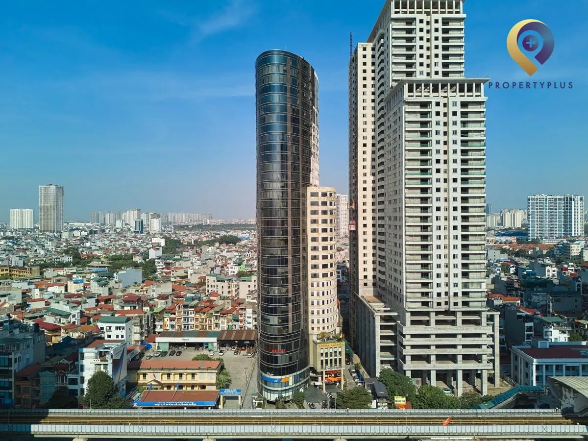 Toàn cảnh tòa nhà Ellipse Tower nhìn từ trên cao tại Hà Đông